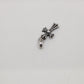 Chrome Hearts Baby Fat Cross Pendant Silver with Pave Rubies | AVNTGRDNY NYC