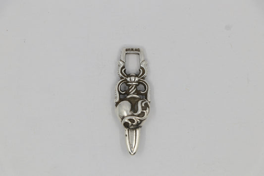 Chrome Hearts Dagger Heart Pendant Sterling Silver 1995 | AVNTGRDNY NYC