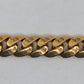 Chrome Hearts 22K Gold Cuban Link Bracelet with Pavé Diamonds | AVNTGRDNY NYC