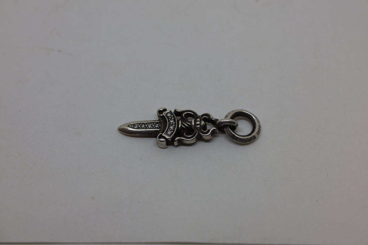 Chrome Hearts #5 Dagger Pendant with Pavé Diamonds | AVNTGRDNY NYC