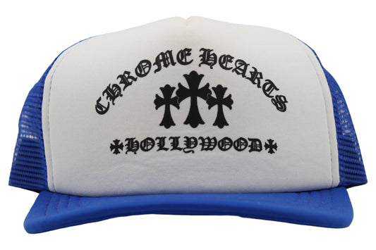 Chrome Hearts King Taco Trucker Hat White/Blue/Black