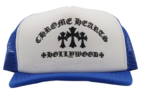 Chrome Hearts King Taco Trucker Hat White/Blue/Black | AVNTGRDNY NYC