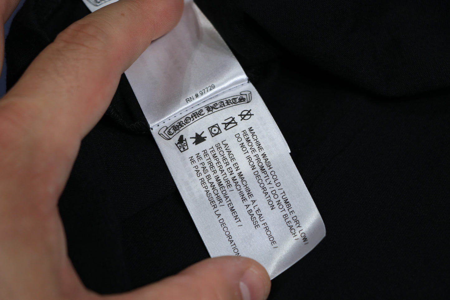 Chrome Hearts Neck Logo T-Shirt Black Size L| AVNTGRDNY NYC