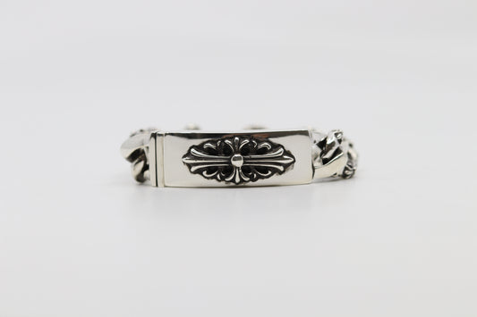 Chrome Hearts Floral ID Fancy Link Bracelet 14 Link