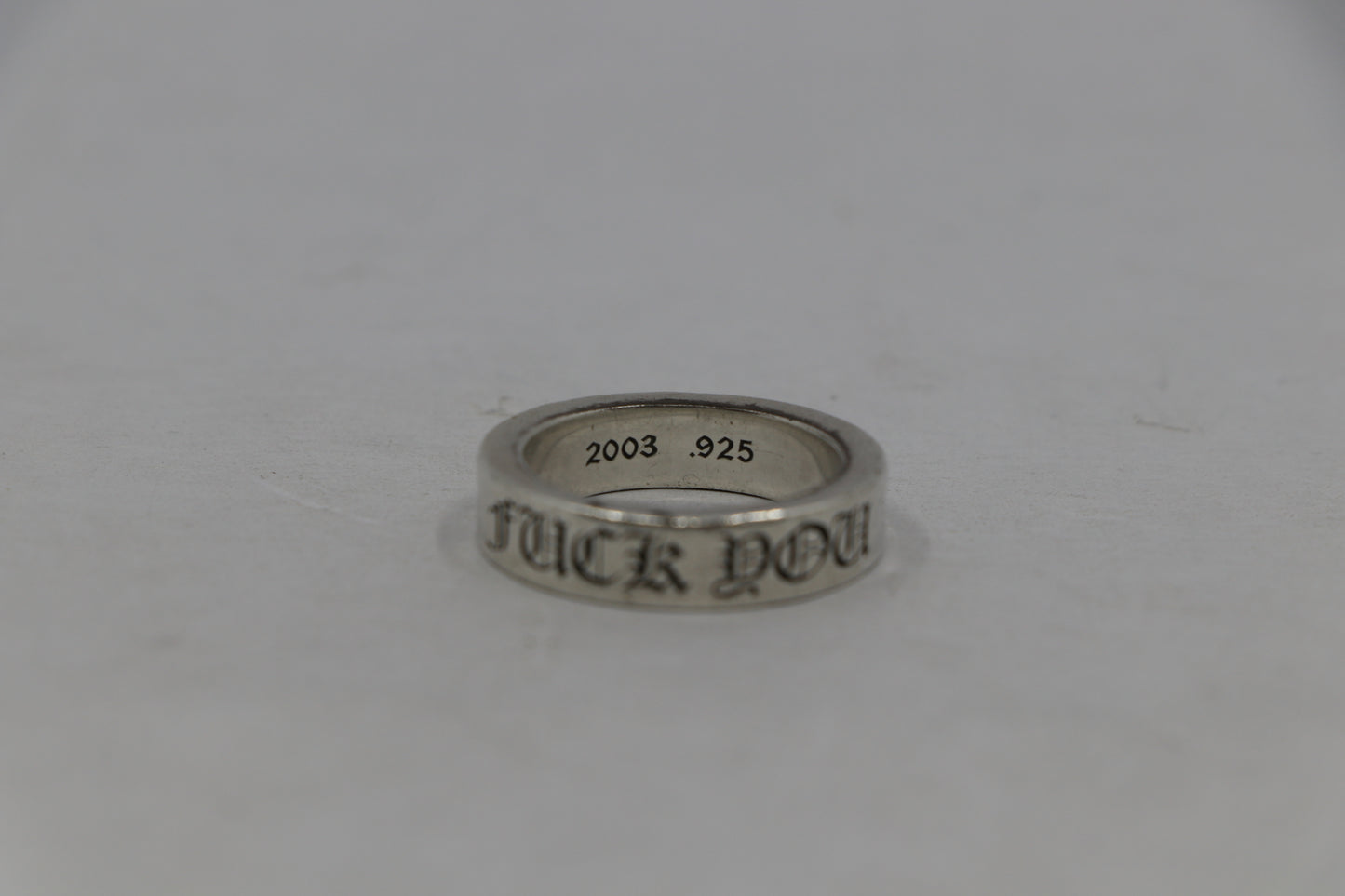 Chrome Hearts Fuck You 6MM Spacer Ring Size 10 | AVNTGRDNY NYC
