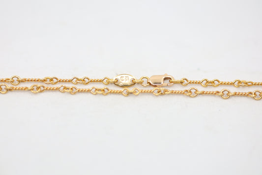 Chrome Hearts 22K Gold Twist Chain 18” Paris Stamp | AVNTGRDNY NYC