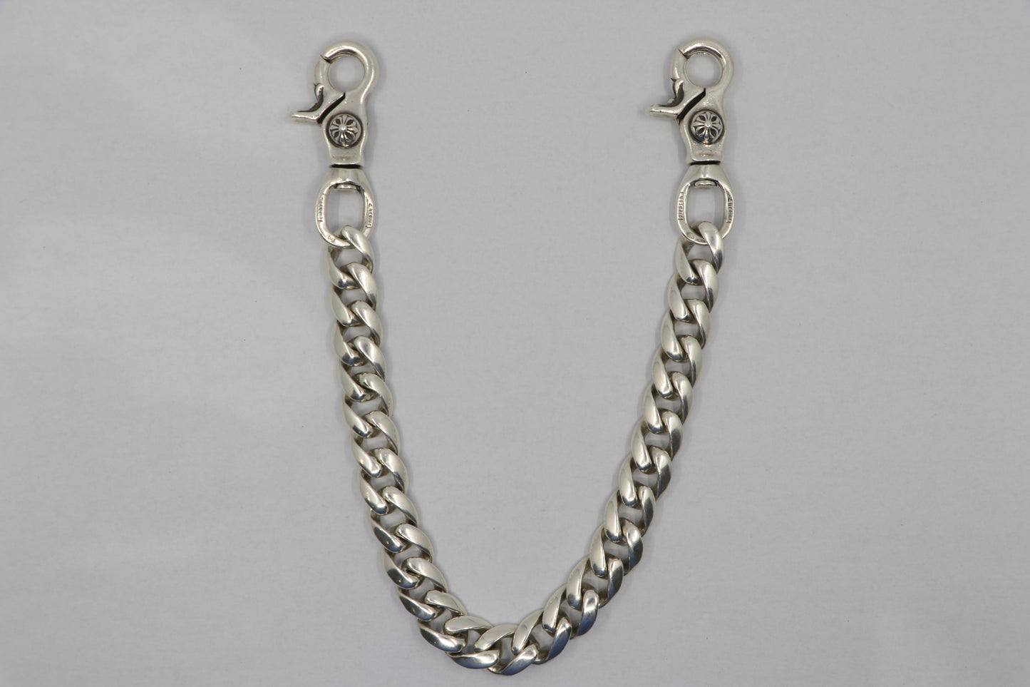 Chrome Hearts Classic Link Wallet Chain 25 Links Double Lobster Clasp .925 Sterling Silver | AVNTGRDNY NYC