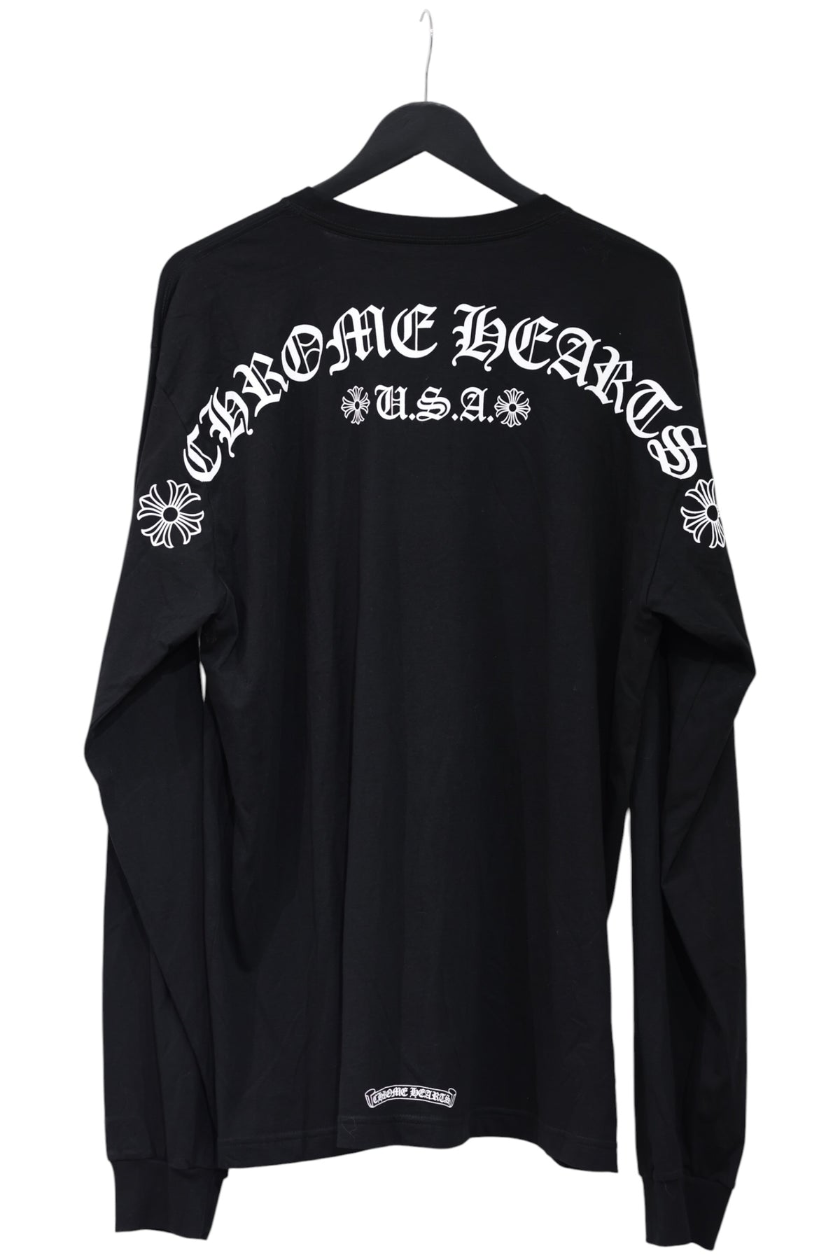 Chrome Hearts Arch Shoulder Long Sleeve T-Shirt Black XXL | AVNTGRDNY NYC
