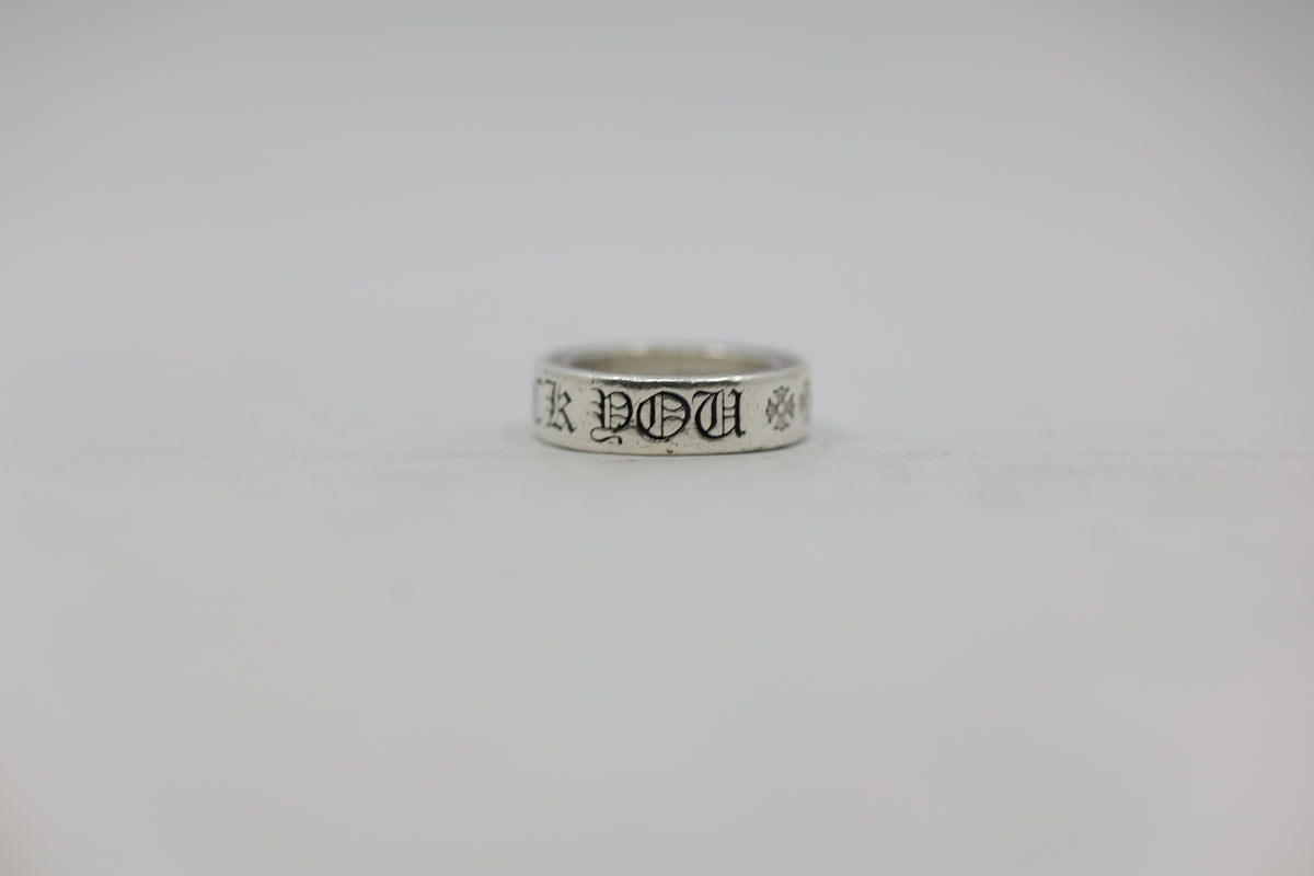 Chrome Hearts Fuck You 6MM Spacer Ring Size 6 | AVNTGRDNY NYC