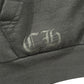 Chrome Hearts Signed Friends and Family Hoodie with Leather Patches and Silver Hardware Size L