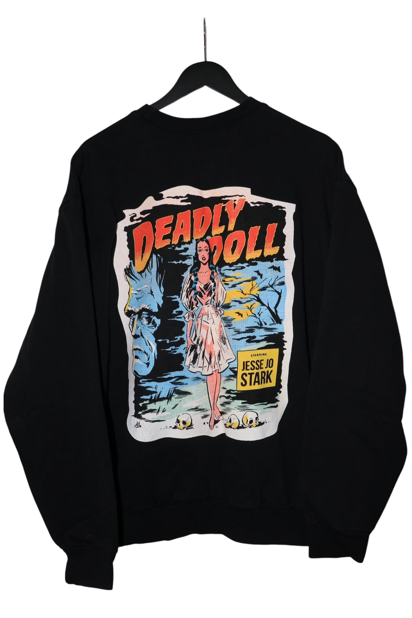 Chrome Hearts x Jesse Jo Stark Deadly Doll Crewneck Black Size L | AVNTGRDNY NYC