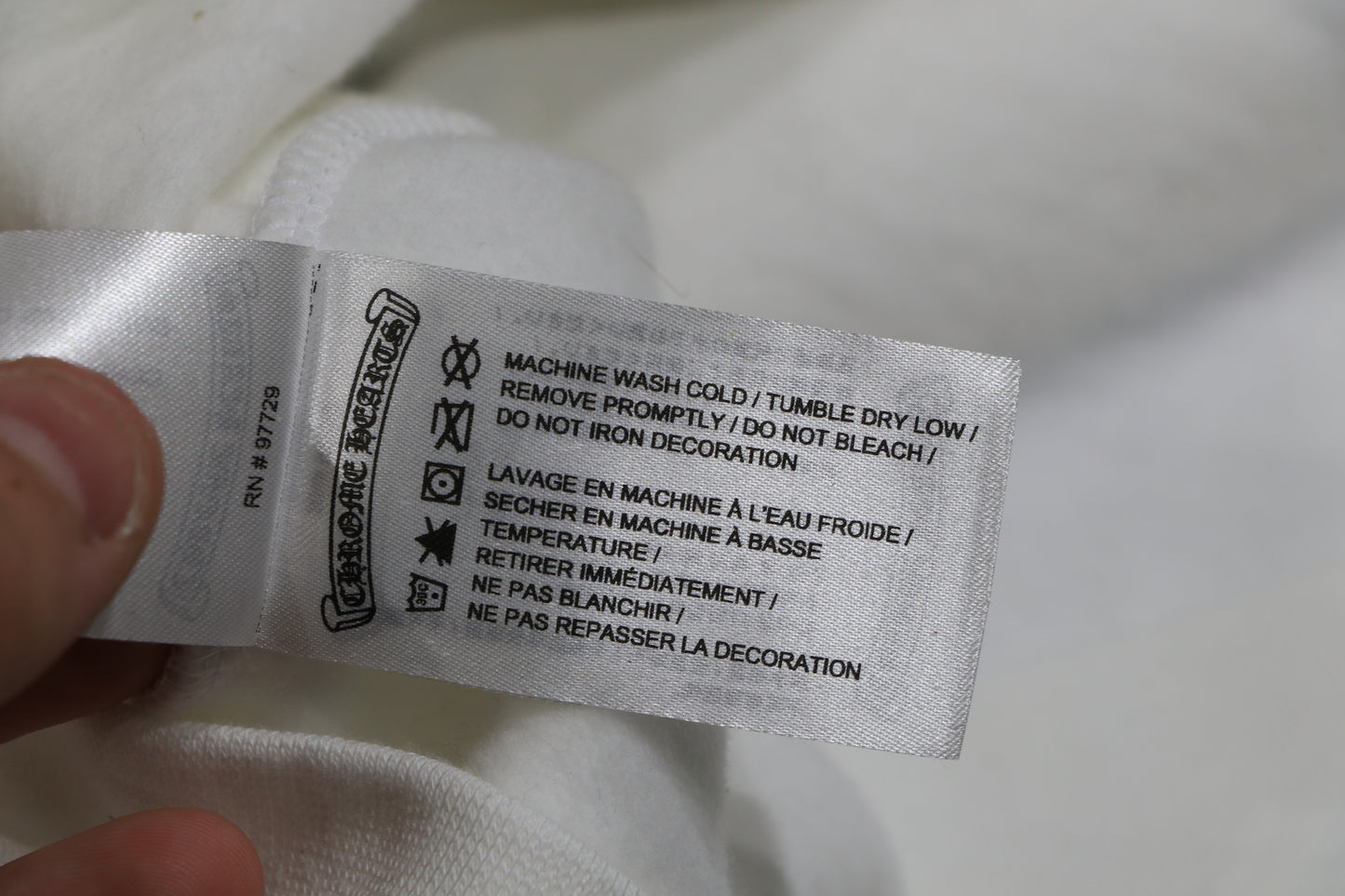Chrome Hearts White Silver Foil Hoodie Size Large| AVNTGRDNY NYC