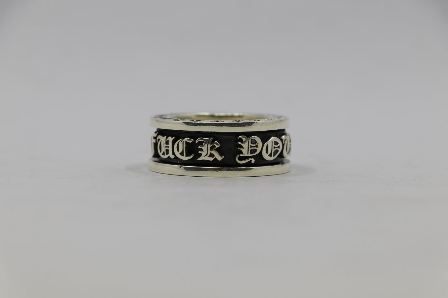 Chrome Hearts FU Spinner Ring Size 11 Sterling Silver| AVNTGRDNY NYC
