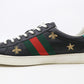 Gucci Black Ace Sneakers Bee/Stars Sz 12
