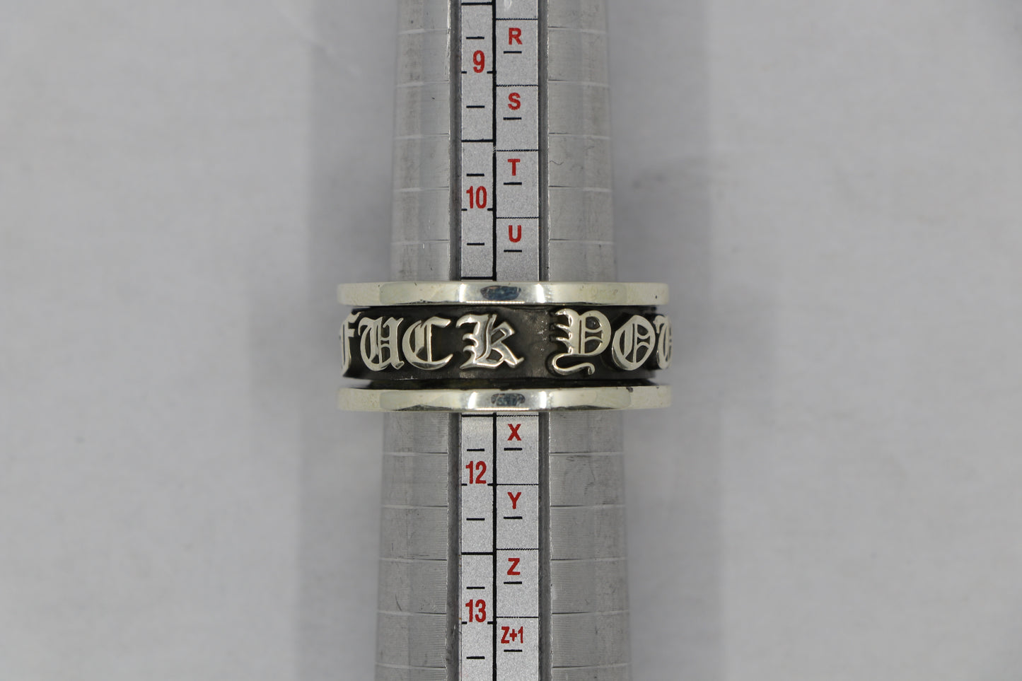 Chrome Hearts FU Spinner Ring Size 11 Sterling Silver| AVNTGRDNY NYC