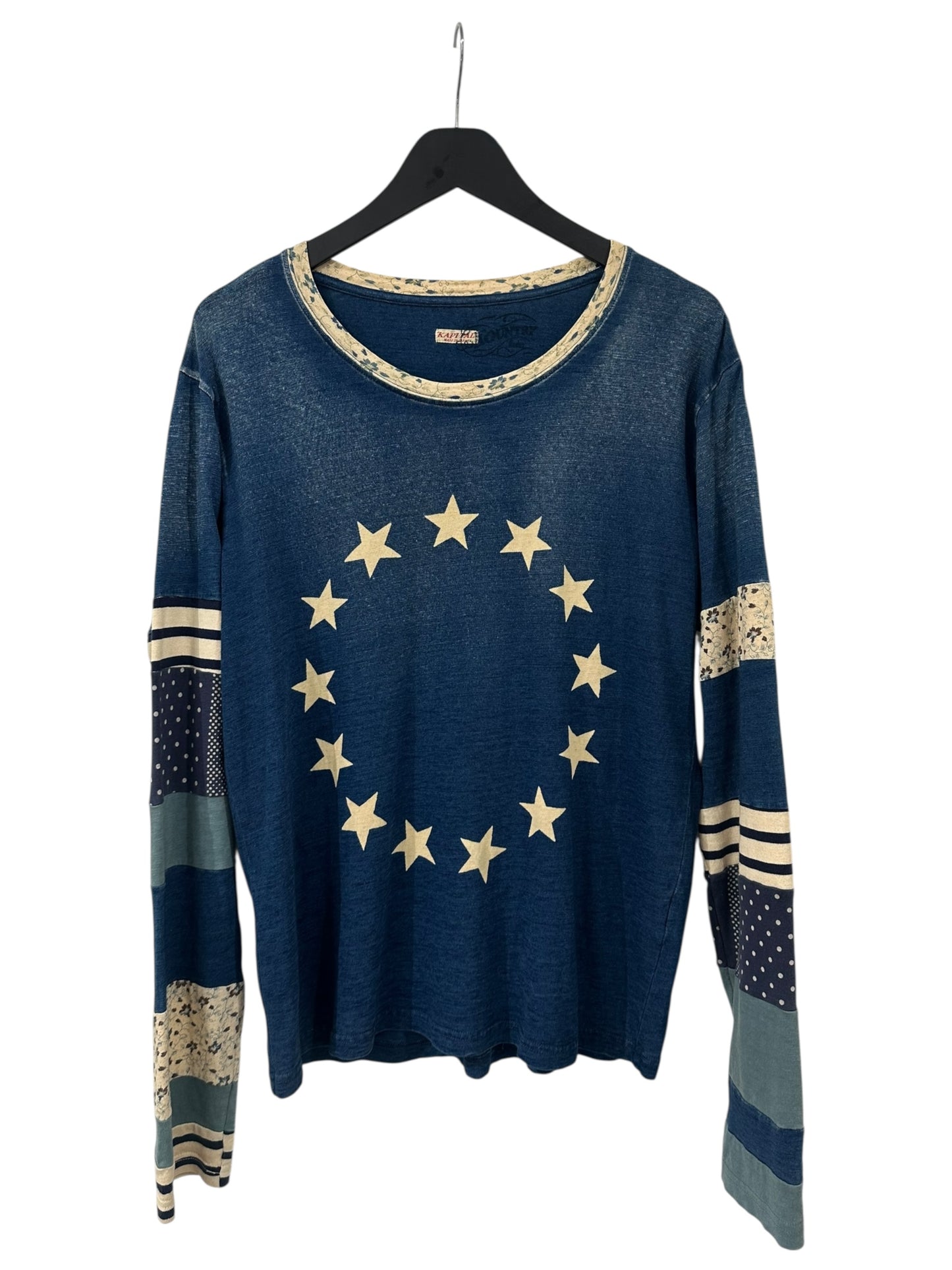 Kapital Hippie Stars Patchwork Longsleeve Sz 2