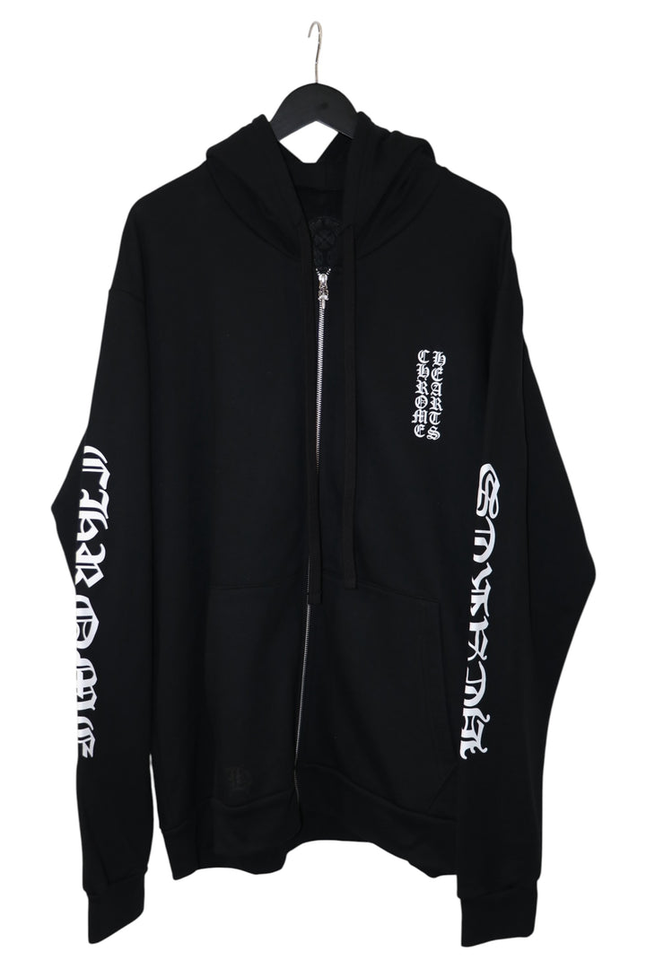 Chrome Hearts Eye Chart Zip Up Hoodie Black Size XL New | AVNTGRDNY NYC