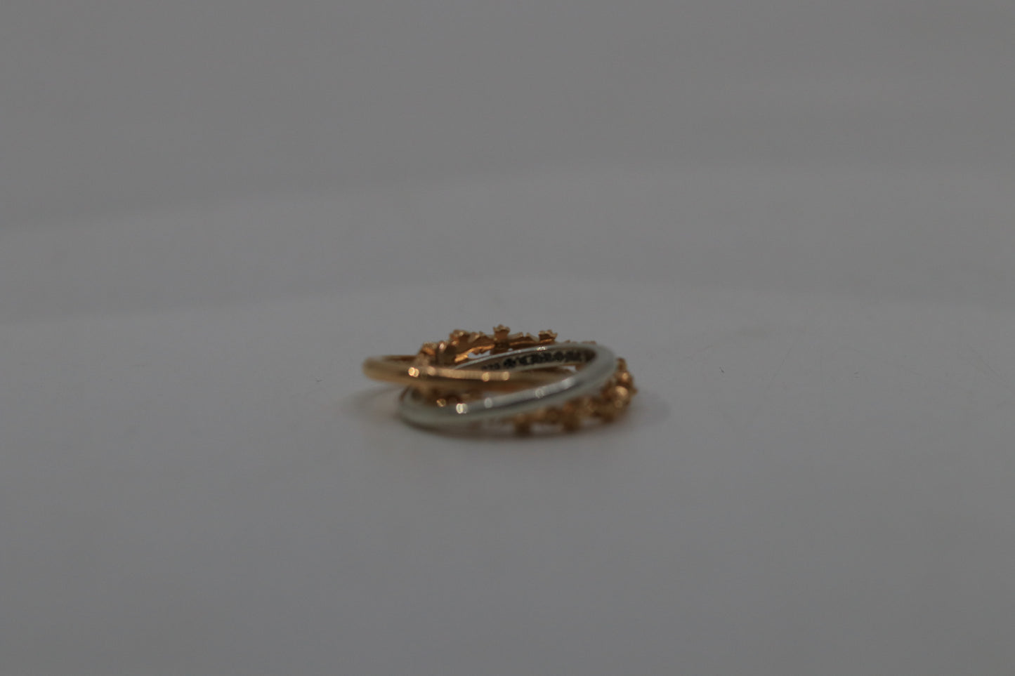 Chrome Hearts Tiny E CH Plus Triple Band 22K Gold Size 7