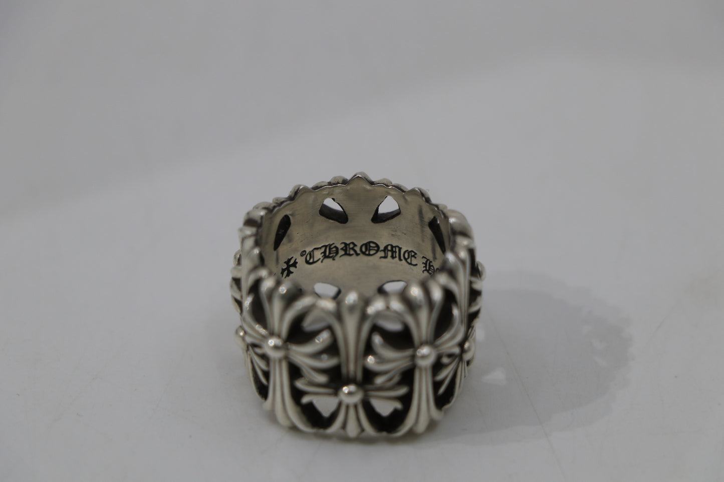 Chrome Hearts Round Cemetery Ring Size 10
