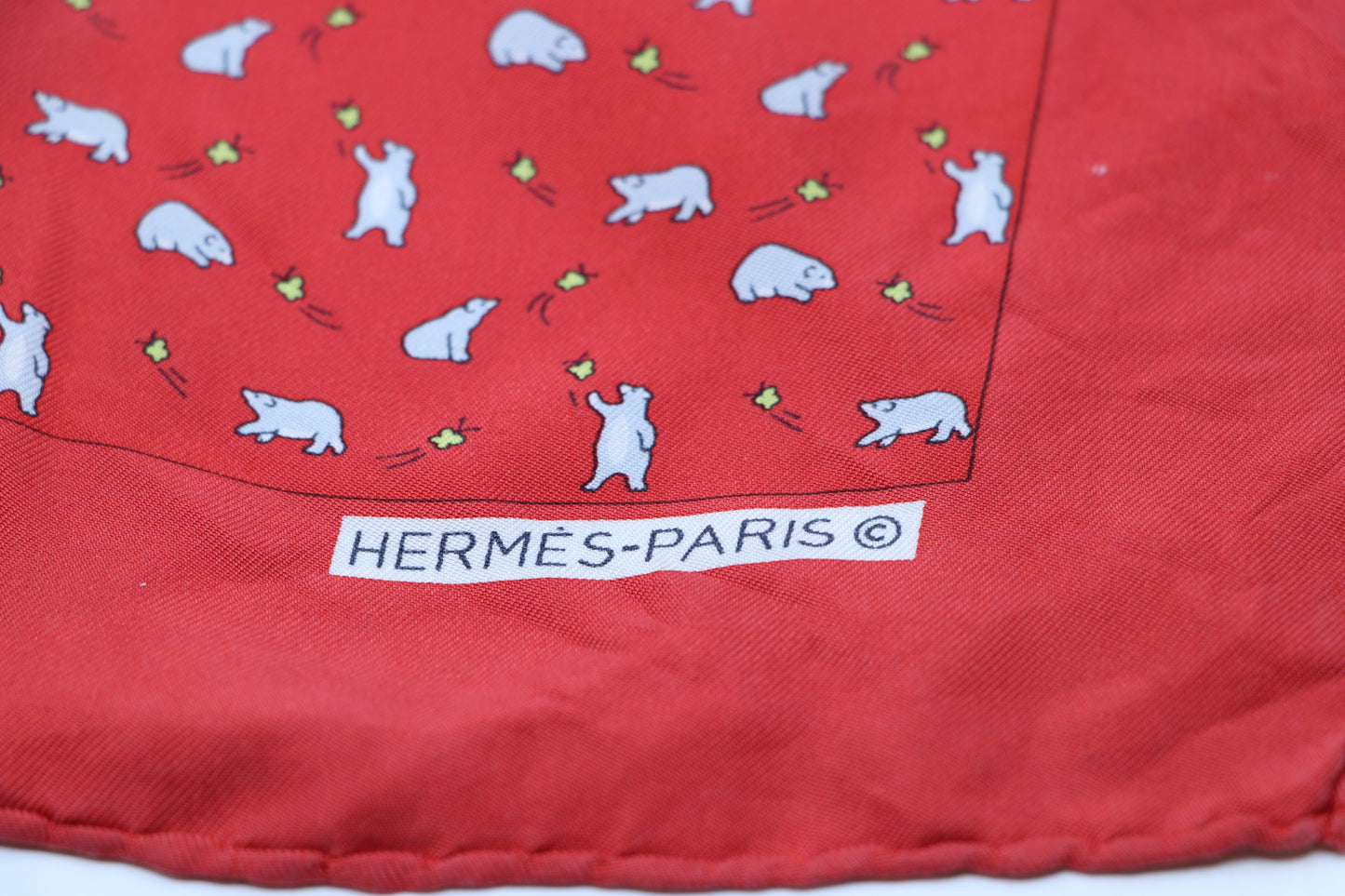 Hermès Printed Silk Pocket Square