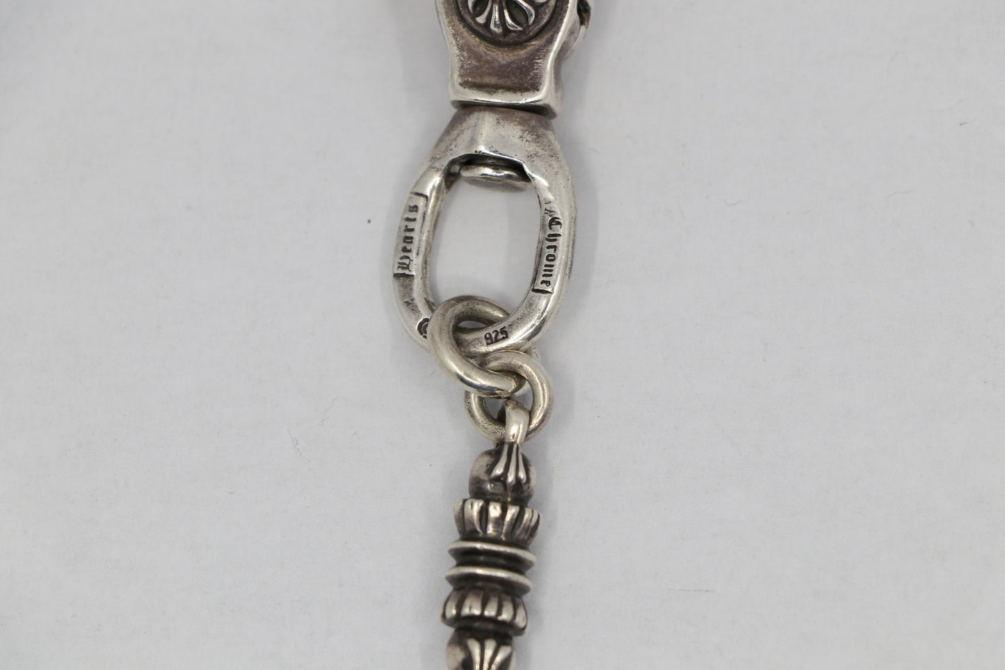 Chrome Hearts Barrell & Crossball Wallet Chain Silver| AVNTGRDNY NYC