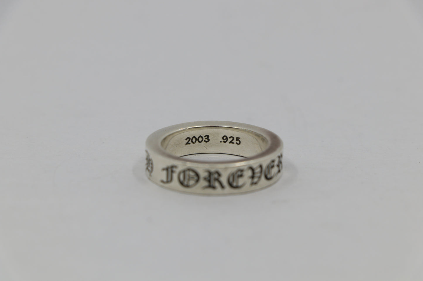 Chrome Hearts Forever 6MM Spacer Ring Size 9.5 Sterling Silver Pre-Owned | AVNTGRDNY NYC