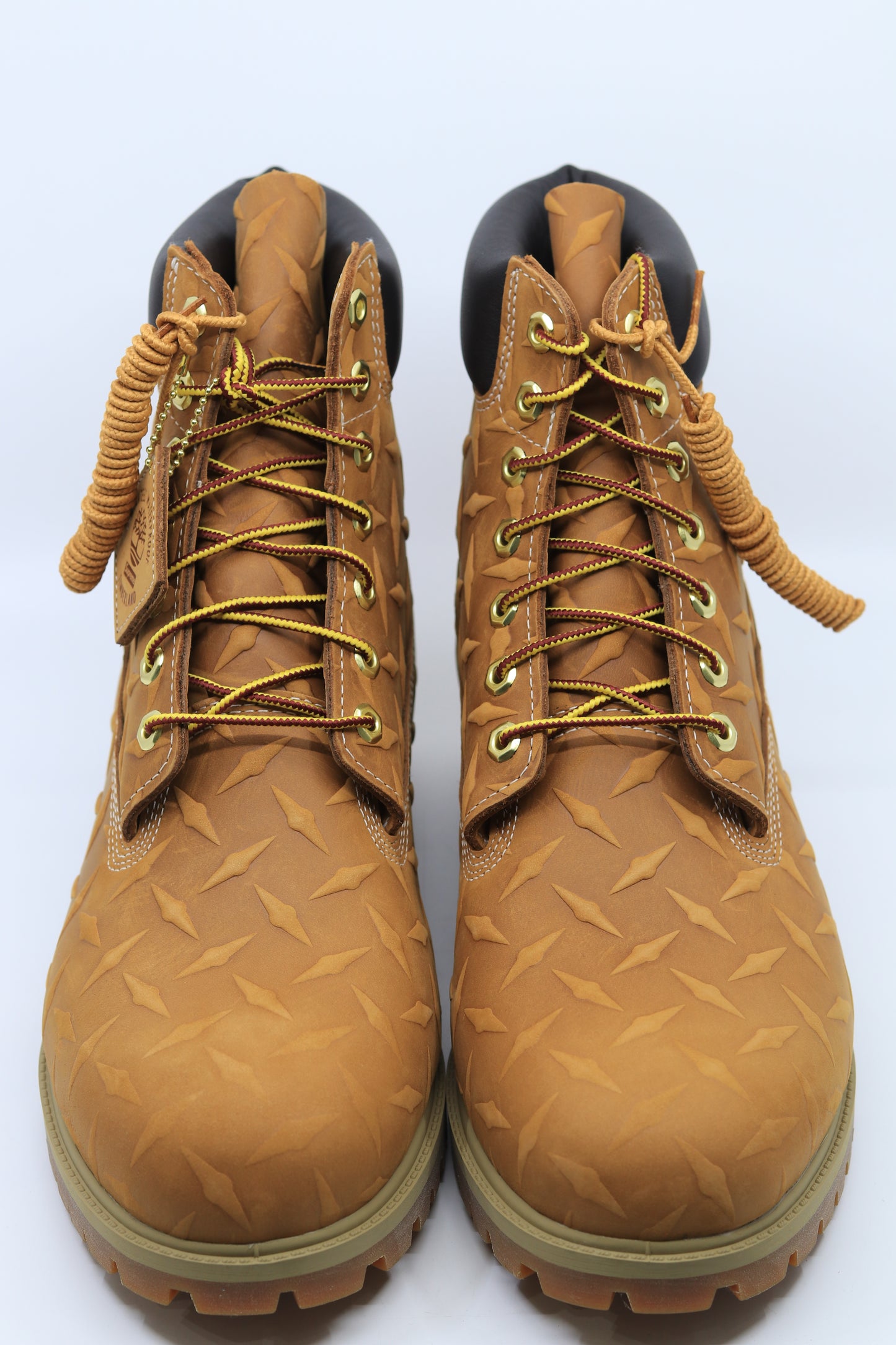 Timberland Premium 6” Waterproof Boot Supreme Diamond Plate Wheat Size 13