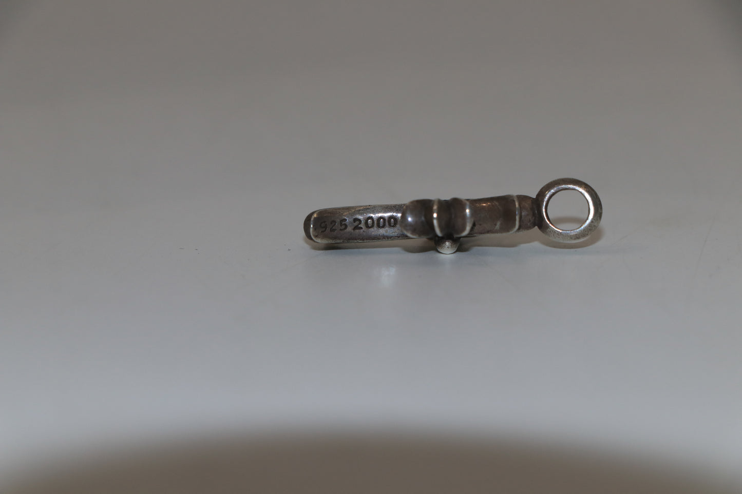 Chrome Hearts Silver Tiny Fat Diamond Pendant