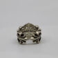 Chrome Hearts Double Floral Ring Size 5