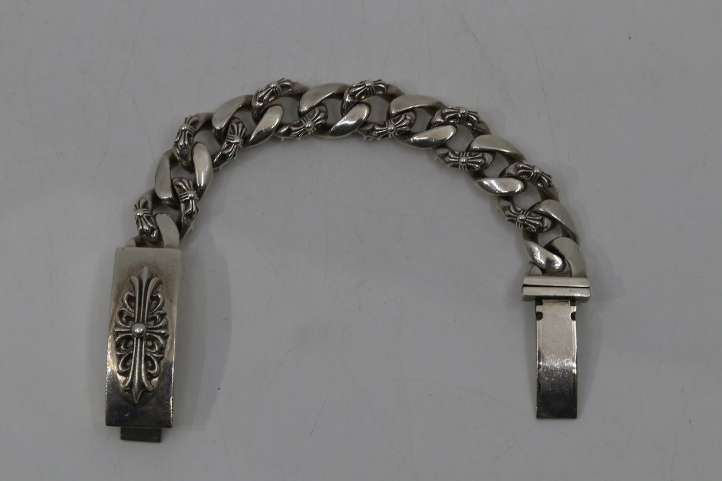 Chrome Hearts Floral ID Fancy Link Bracelet