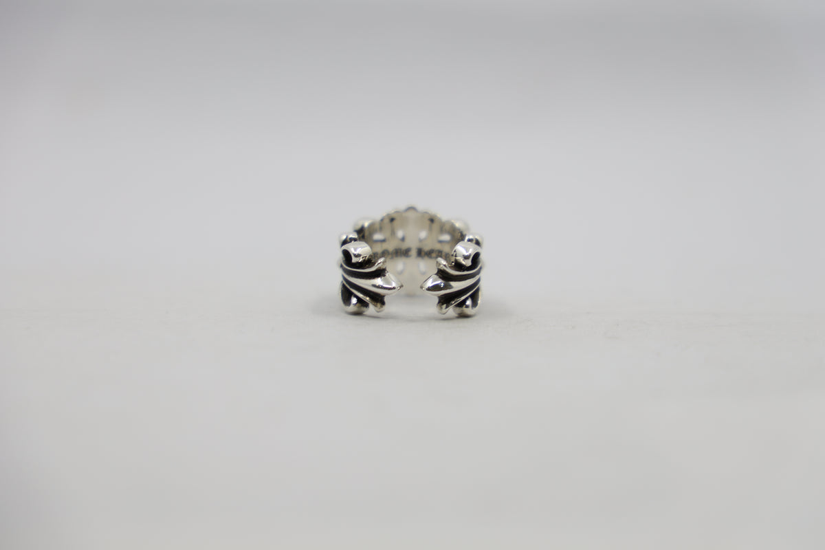 Chrome Hearts Double Floral Cross Ring Size 9 New | AVNTGRDNY NYC