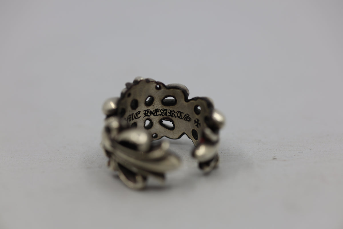 Chrome Hearts Double Floral Ring Size 7 | AVNTGRDNY NYC