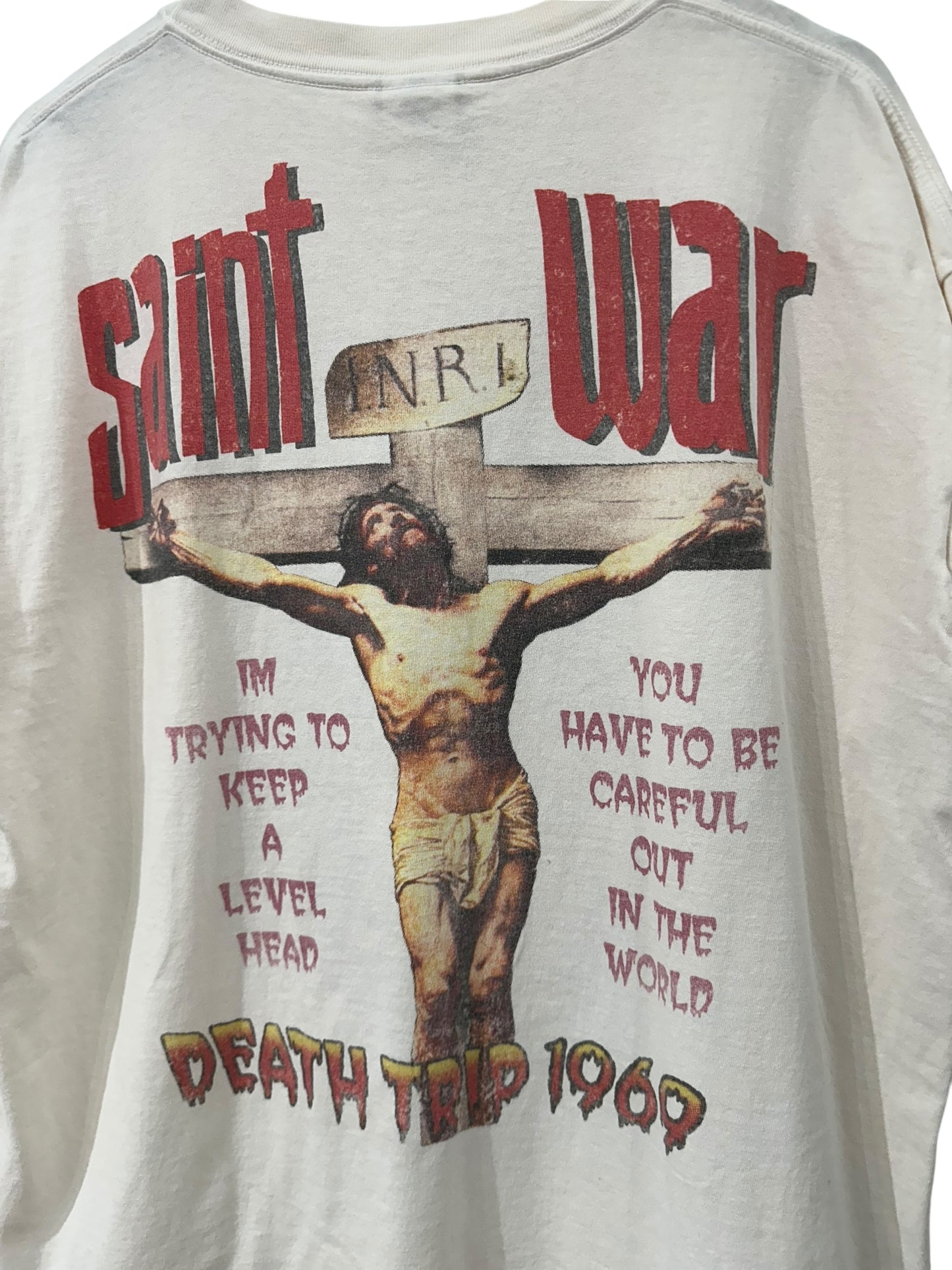 Saint Michael Death Trip T-Shirt Size XL