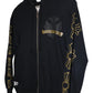 Chrome Hearts Vintage Gold Cross Cemetery Zip Up Hoodie Black Size Small Early 2000s | AVNTGRDNY NYC