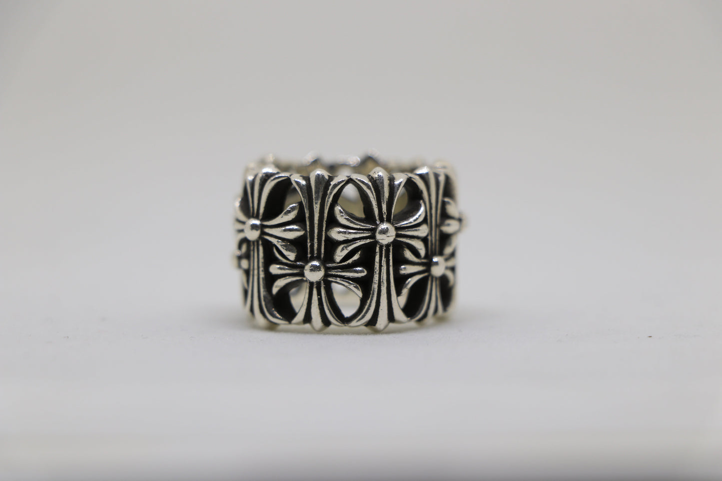 Chrome Hearts Round Cemetery Ring Size 8.5 Sterling Silver| AVNTGRDNY NYC