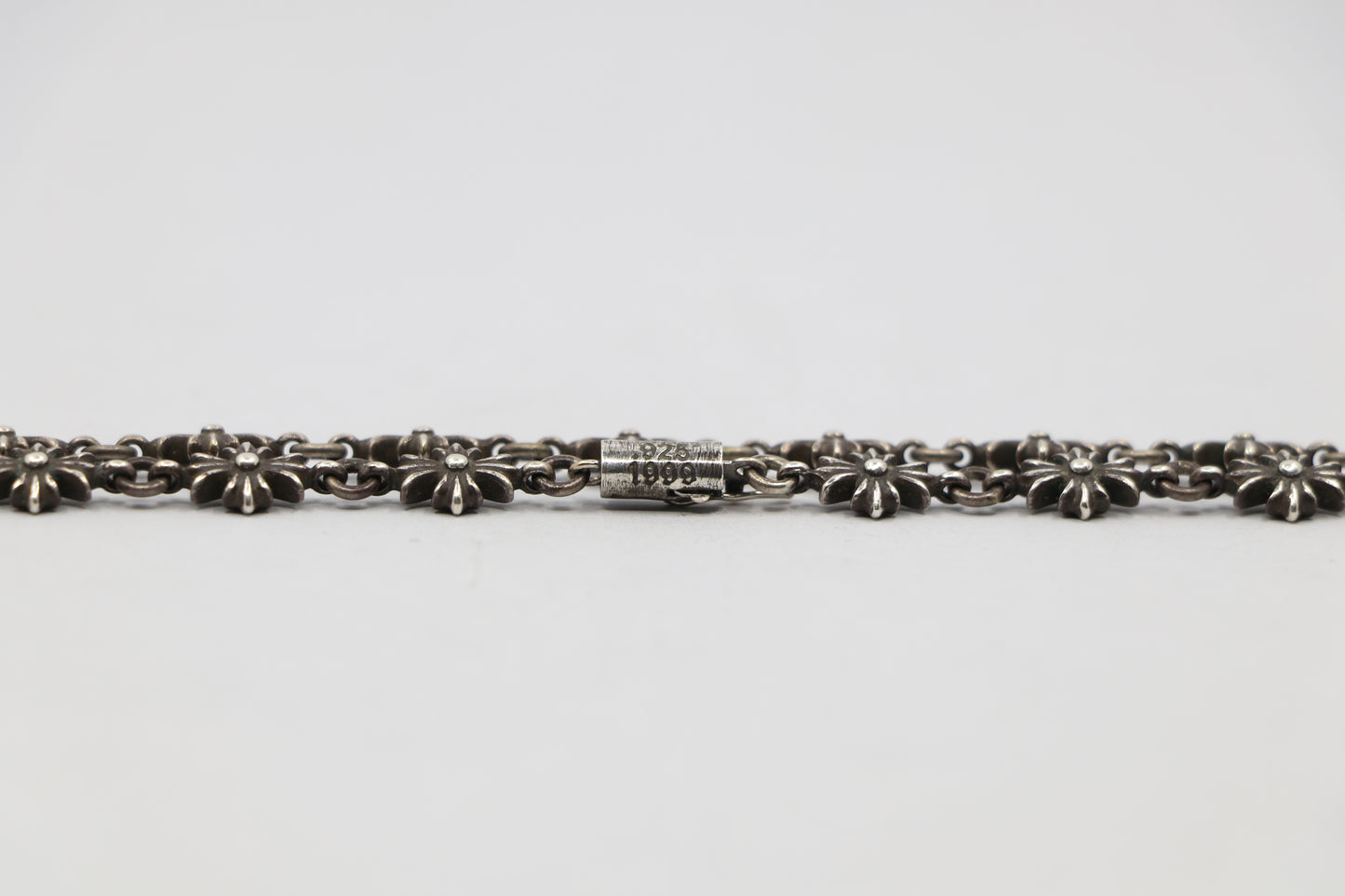 Chrome Hearts Tiny E Necklace 24" Sterling Silver| AVNTGRDNY NYC