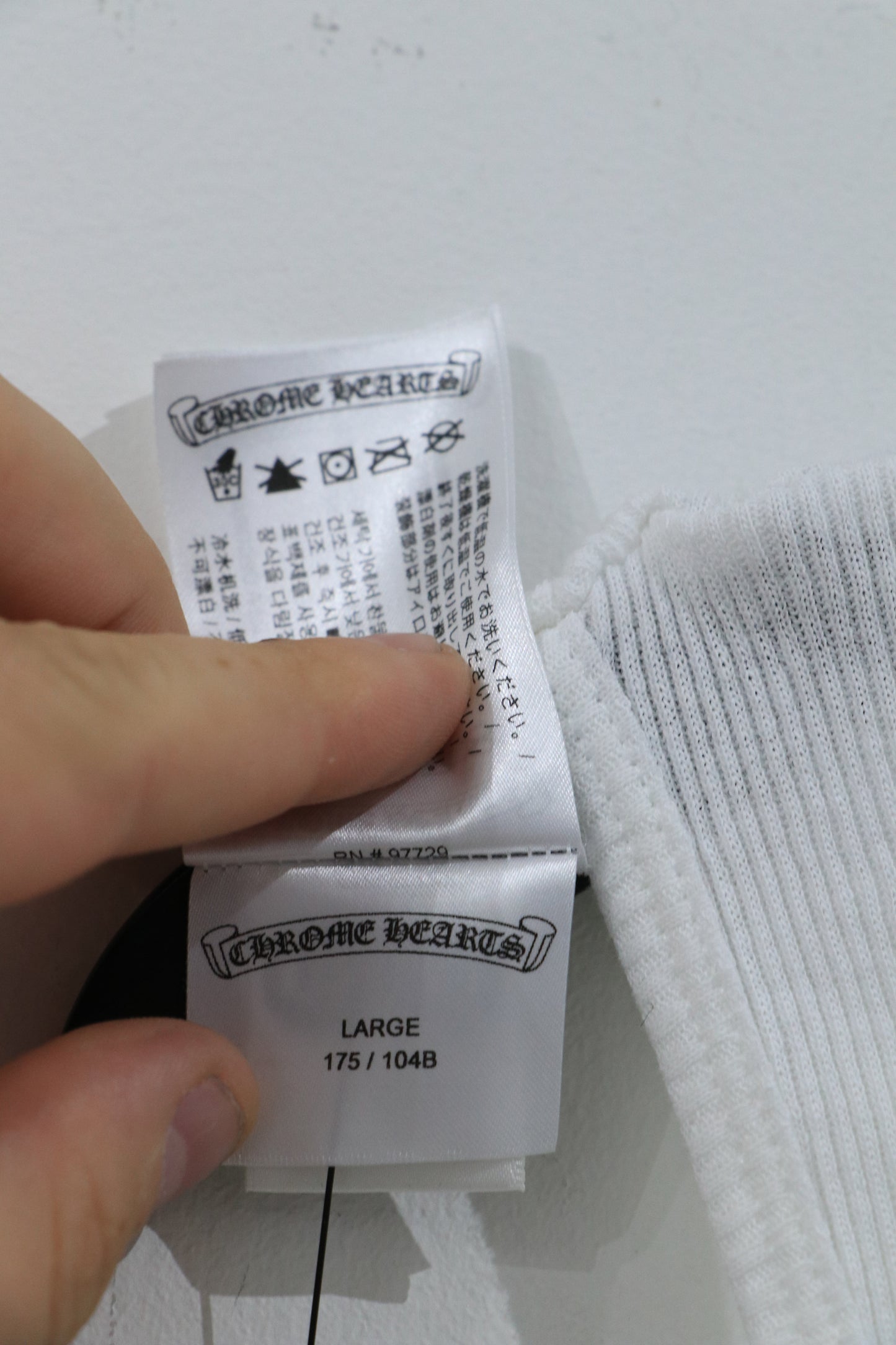Chrome Hearts Richard Stark Middle Finger Tank Top White Size L Cotton | AVNTGRDNY NYC
