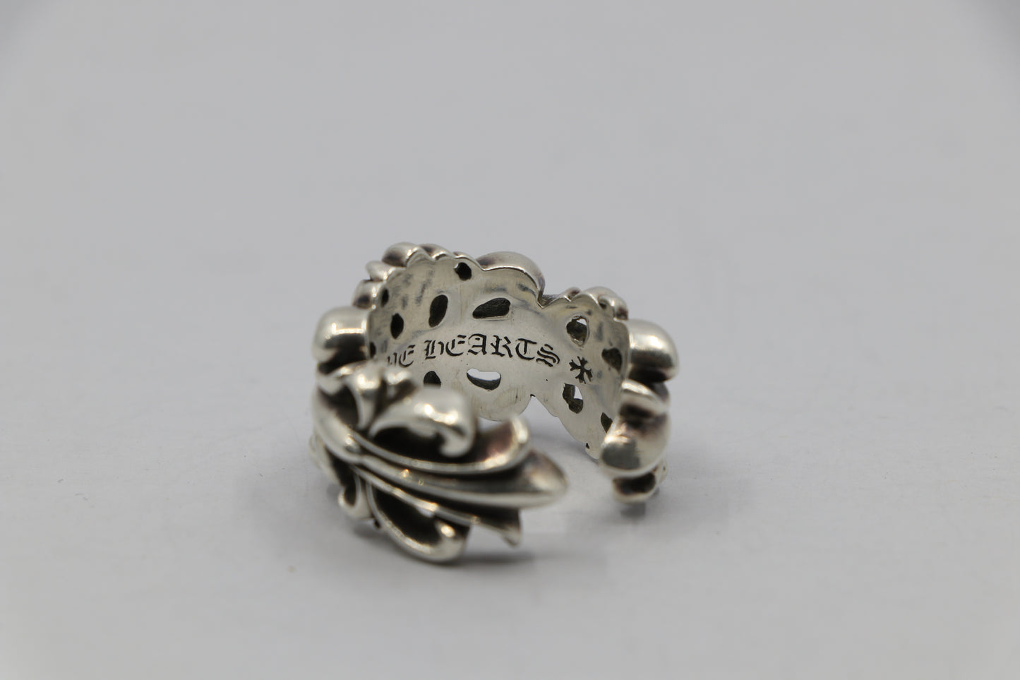 Chrome Hearts Double Floral Ring Size 10.5 Silver | AVNTGRDNY NYC