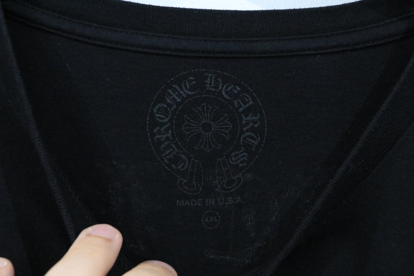 Chrome Hearts Arch Logo Pocket T-Shirt Black/White Size XXL| AVNTGRDNY NYC
