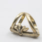 Chrome Hearts Silver Infinity Ring with Pave Diamonds Size 10 | AVNTGRDNY NYC