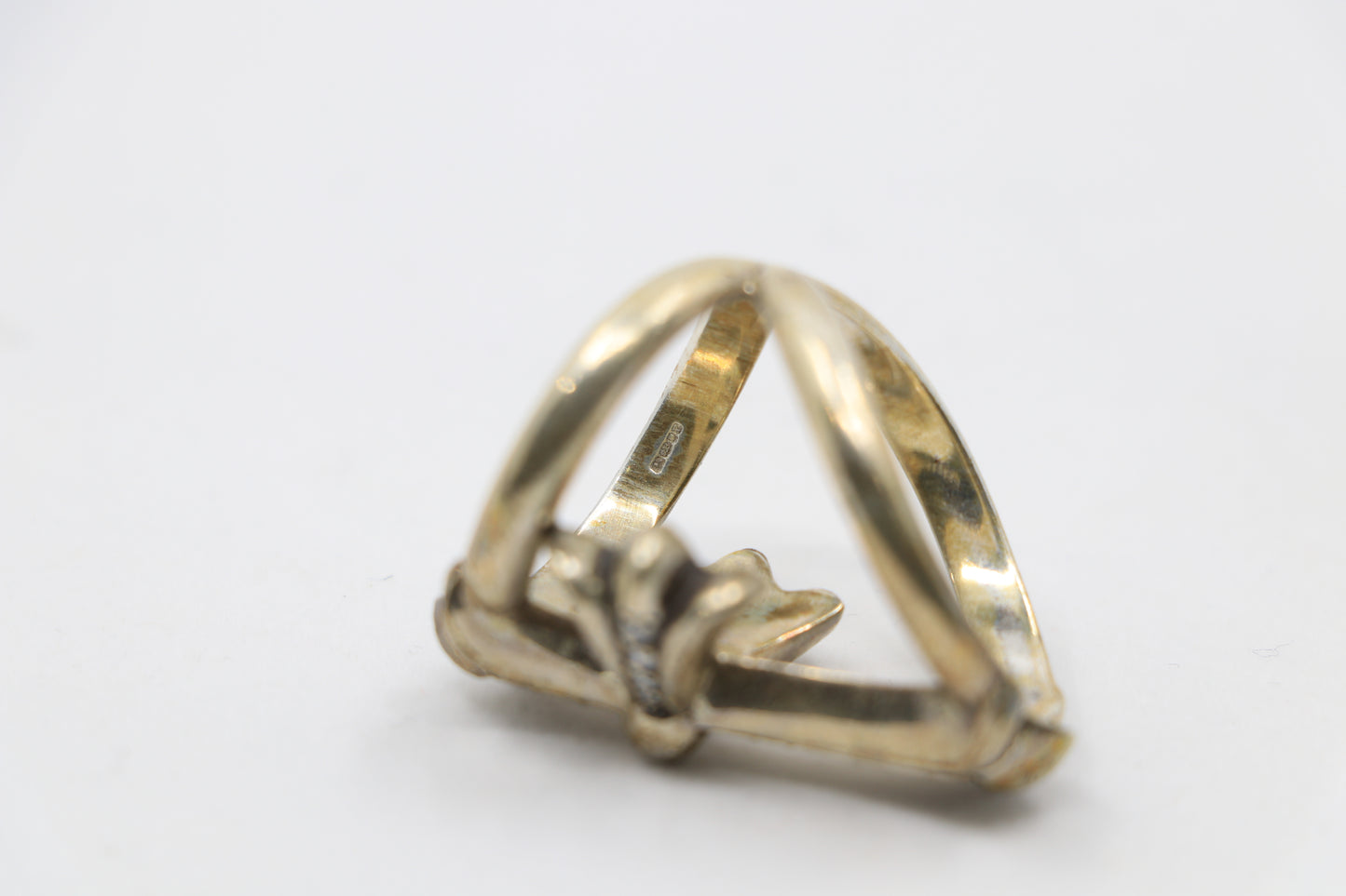 Chrome Hearts Silver Infinity Ring with Pave Diamonds Size 10 | AVNTGRDNY NYC
