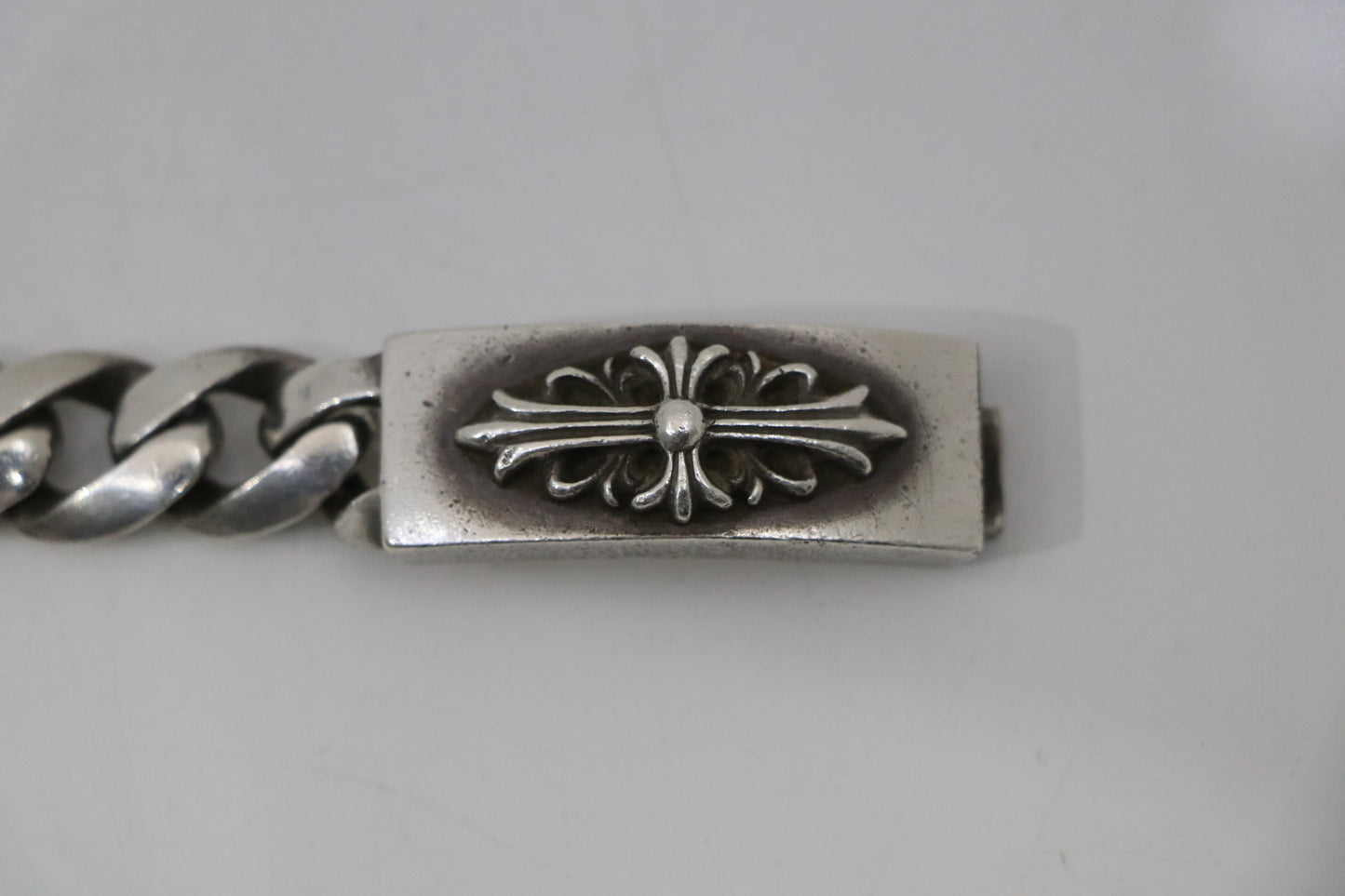 Chrome Hearts Floral ID Classic Link Bracelet 11 Link