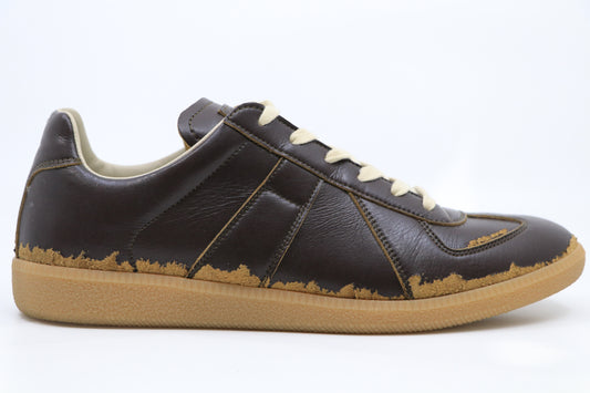 Maison Margiela Brown Distressed Replica Sneaker Size 43