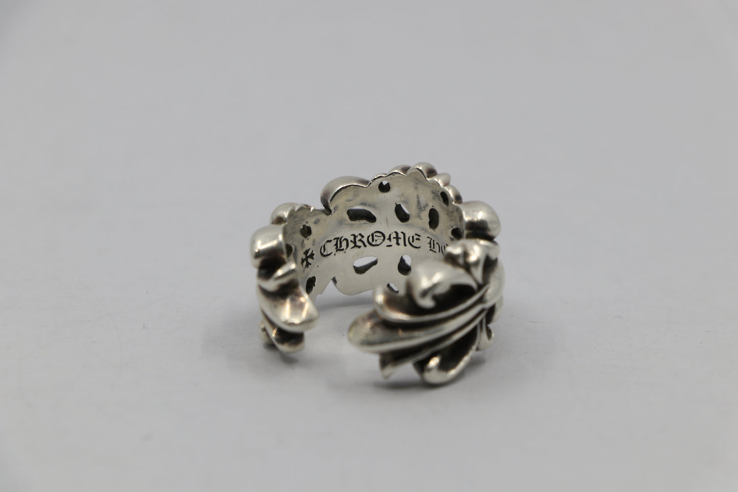 Chrome Hearts Double Floral Ring Size 10.5 Silver | AVNTGRDNY NYC