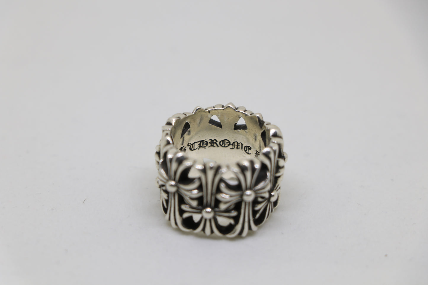Chrome Hearts Round Cemetery Ring Size 8.5 Sterling Silver .925 | AVNTGRDNY NYC