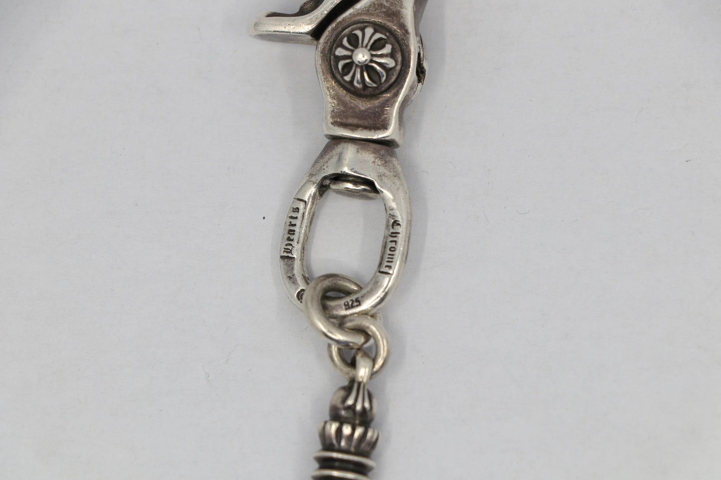 Chrome Hearts Barrell & Crossball Wallet Chain Silver| AVNTGRDNY NYC