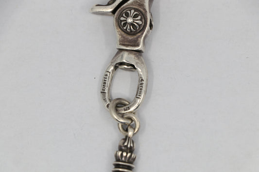 Chrome Hearts Barrell & Crossball Wallet Chain Silver| AVNTGRDNY NYC