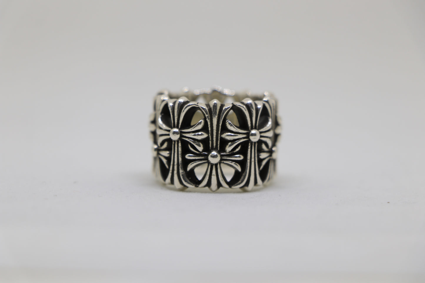 Chrome Hearts Round Cemetery Ring Size 8.5 Sterling Silver .925 | AVNTGRDNY NYC