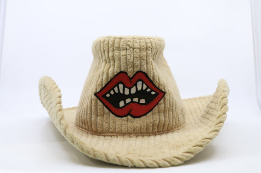 Chrome Hearts Cordoroy Matty Boy Chomper Cowboy Hat Brown