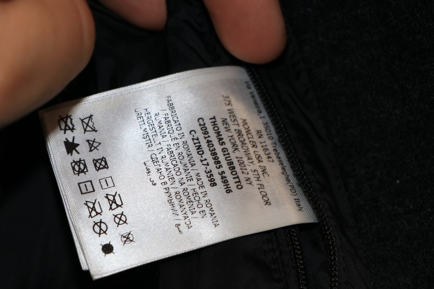 Moncler Thomas Bomber Jacket Size L